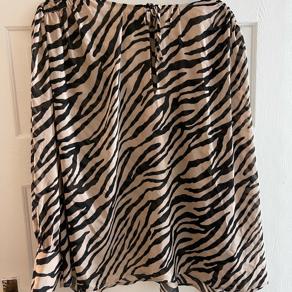 H&M Zebra Blouse